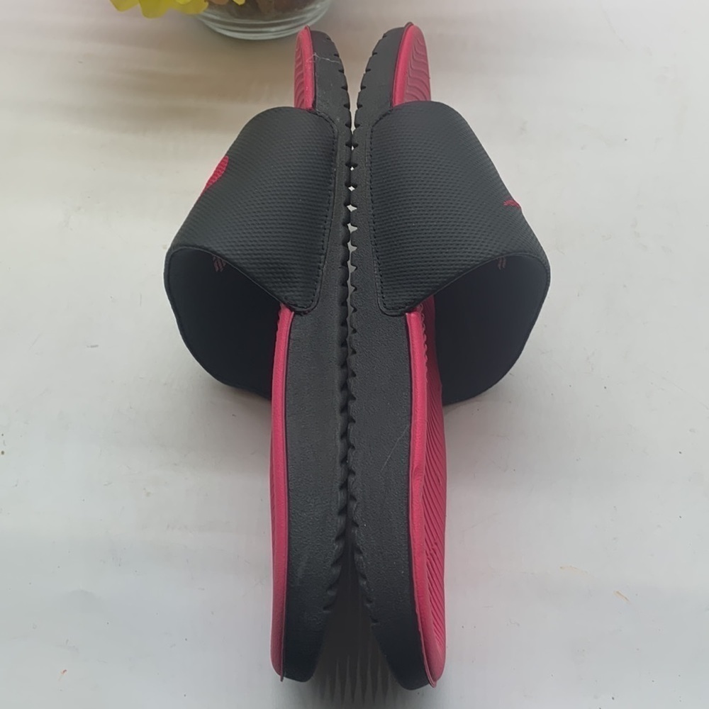 Nike Hot Pink Black Slide Sandals Sz 5Y. KS1316 - Picture 4 of 7